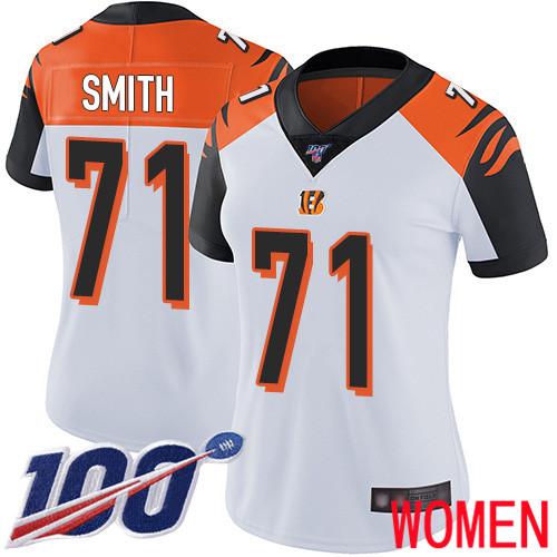 Cincinnati Bengals Limited White Women Andre Smith Road Jersey NFL Footballl #71 100th Season Vapor Untouchable